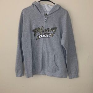 Girl's Mossy Oak Grey Hoodie Size Large